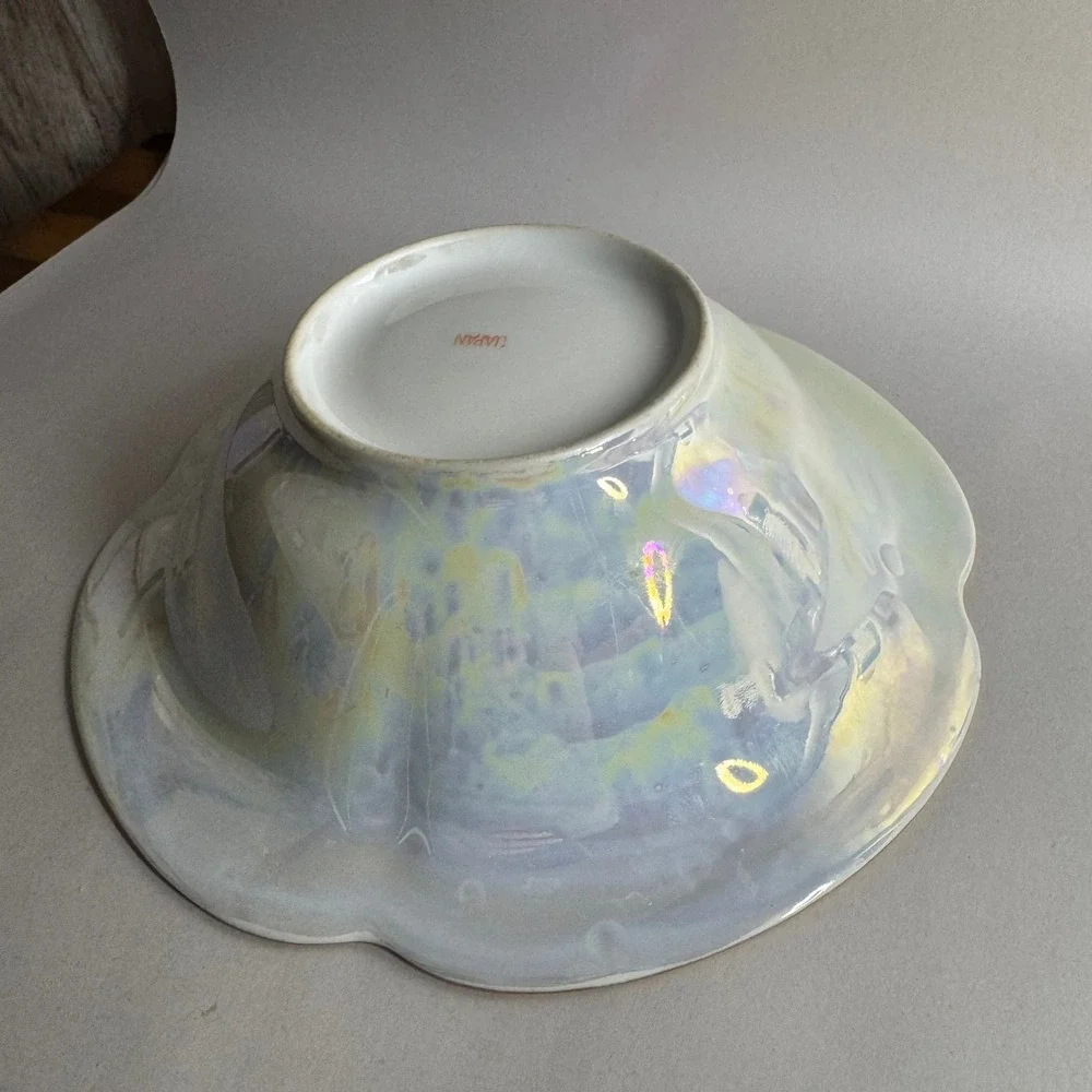 Vintage Japan Porcelain Lusterware‎ Bowl 9.5